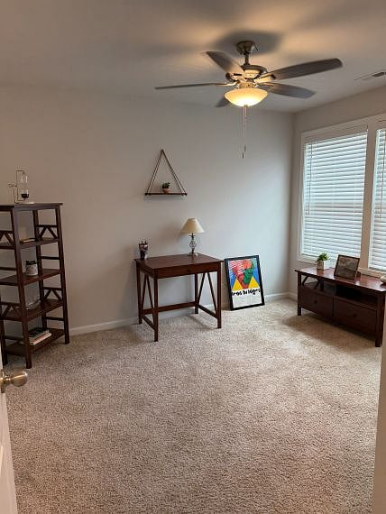3rd bedroom equipped as office. Bring your bed, if you prefer 3rd bedroom. I have queen headboard & linens, if you have frame & mattresses. Walk-in closet. Full bath directly across hall.