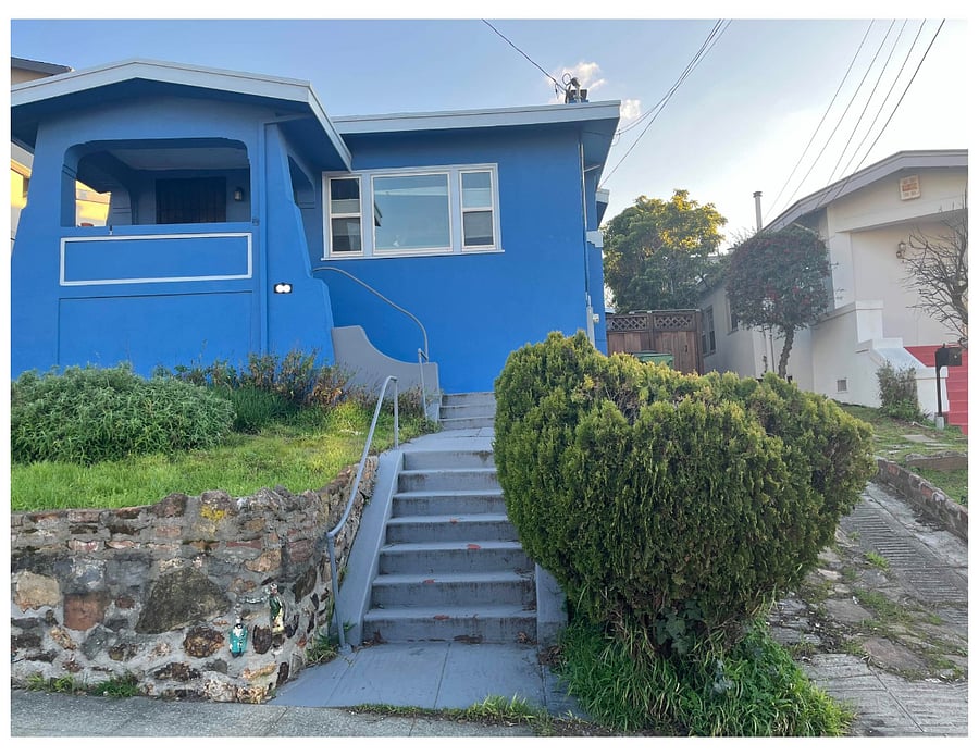 house is on a friendly neighborhood street