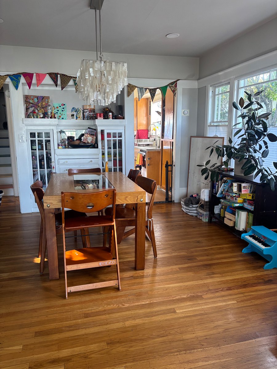 dining room view towards kitchen