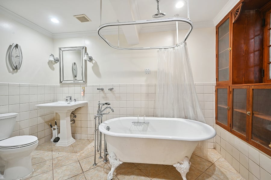 Basement Level Bathroom