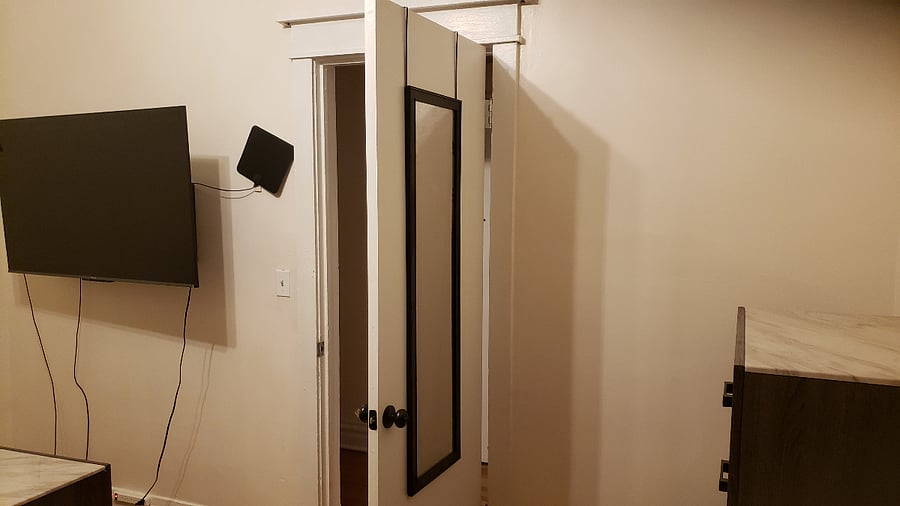Bedroom 1: TV and Mirror
