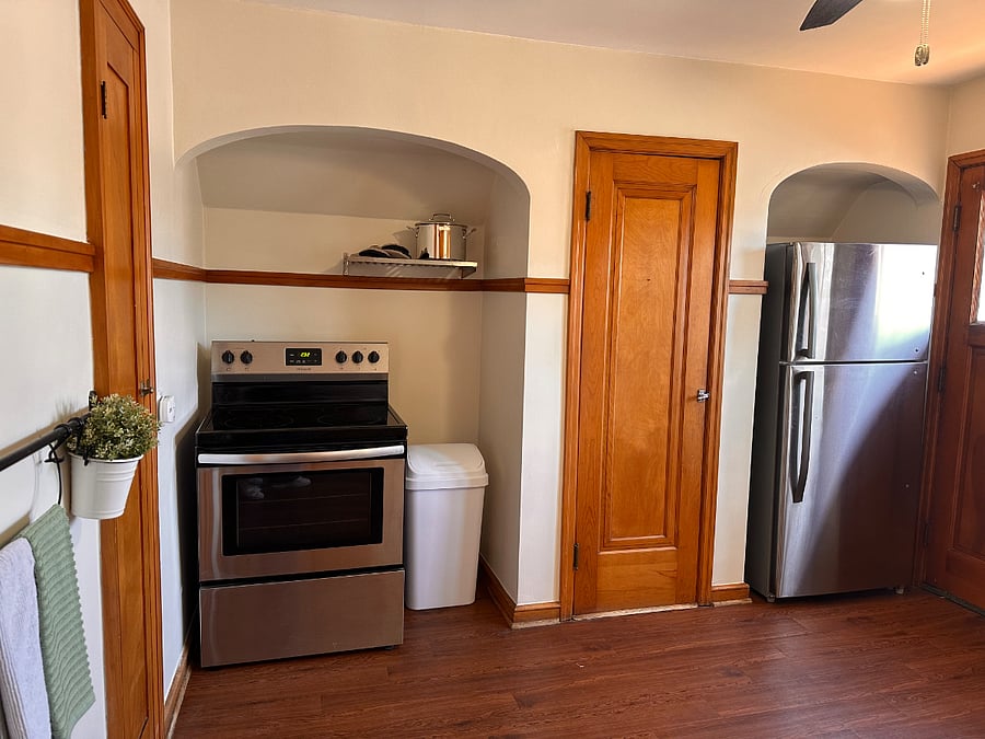 Fully equipped kitchen with everything needed for daily living