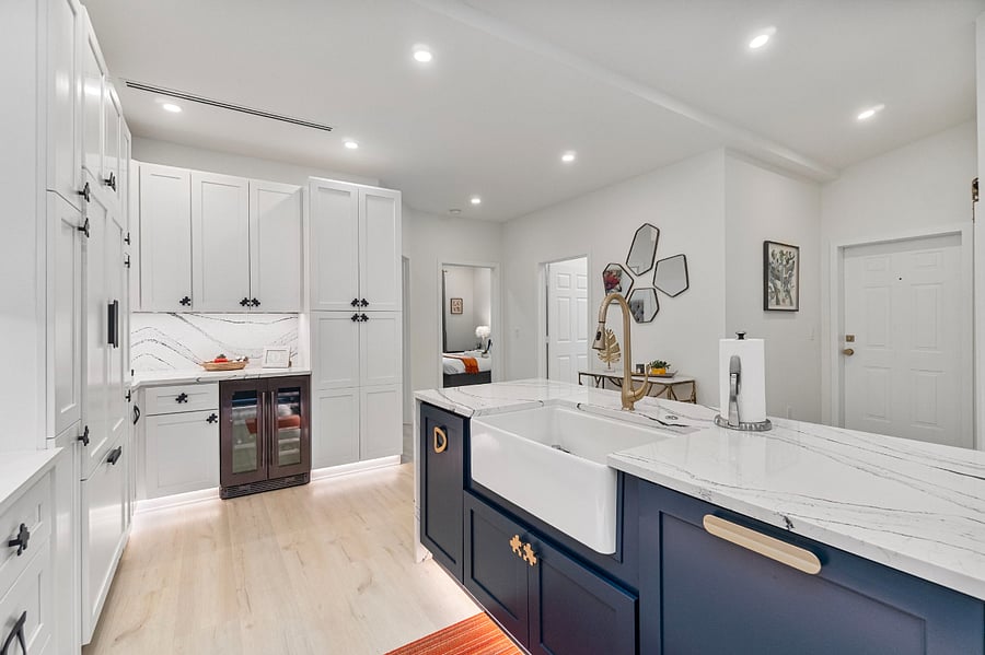 Farm Sink and Wine/Beverage Cooler