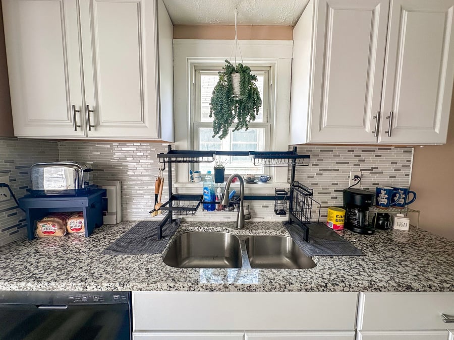 Shared kitchen sink.