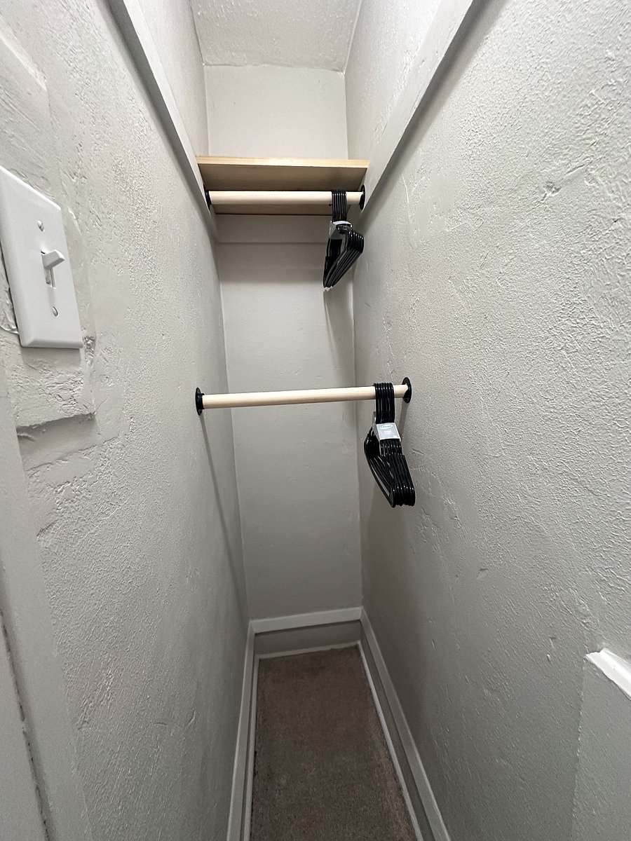 Inside the closet space.