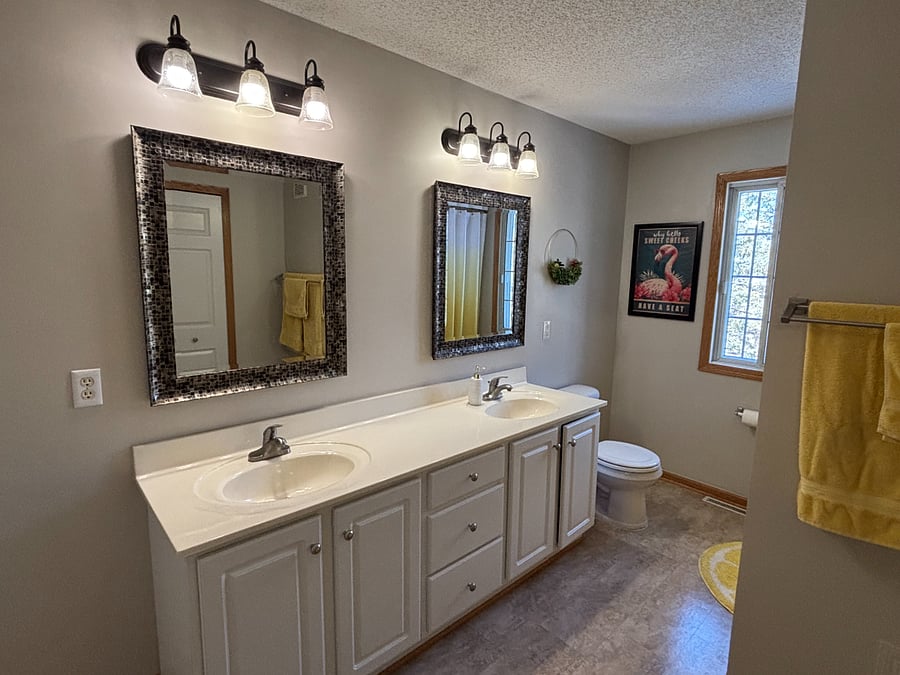 Double vanity bathroom.