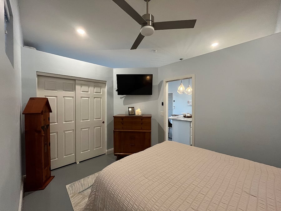 Smart TV in bedroom