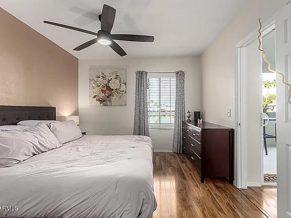 Master bedroom lake view