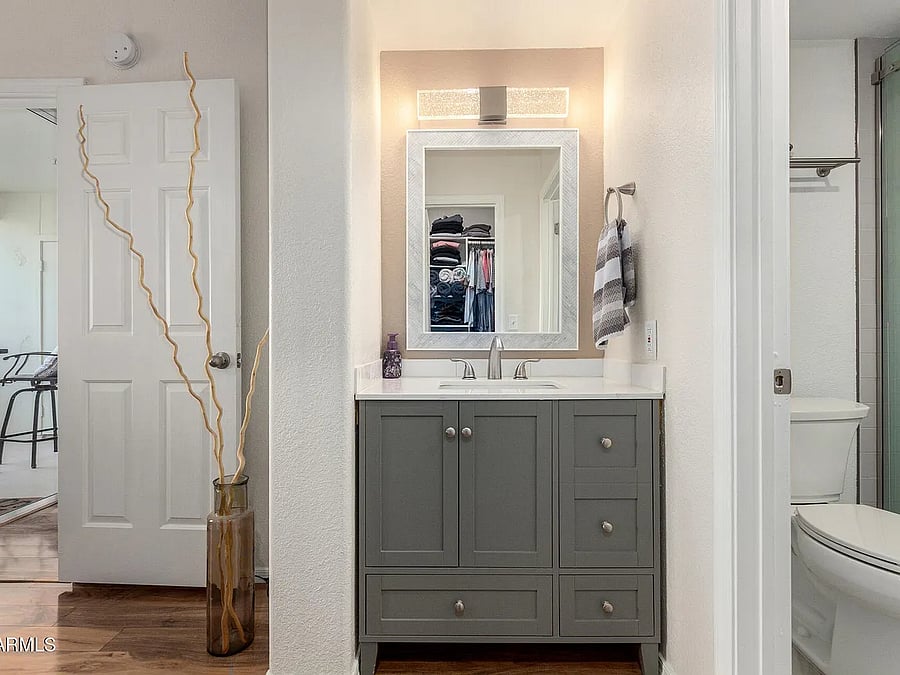 Master bathroom sink