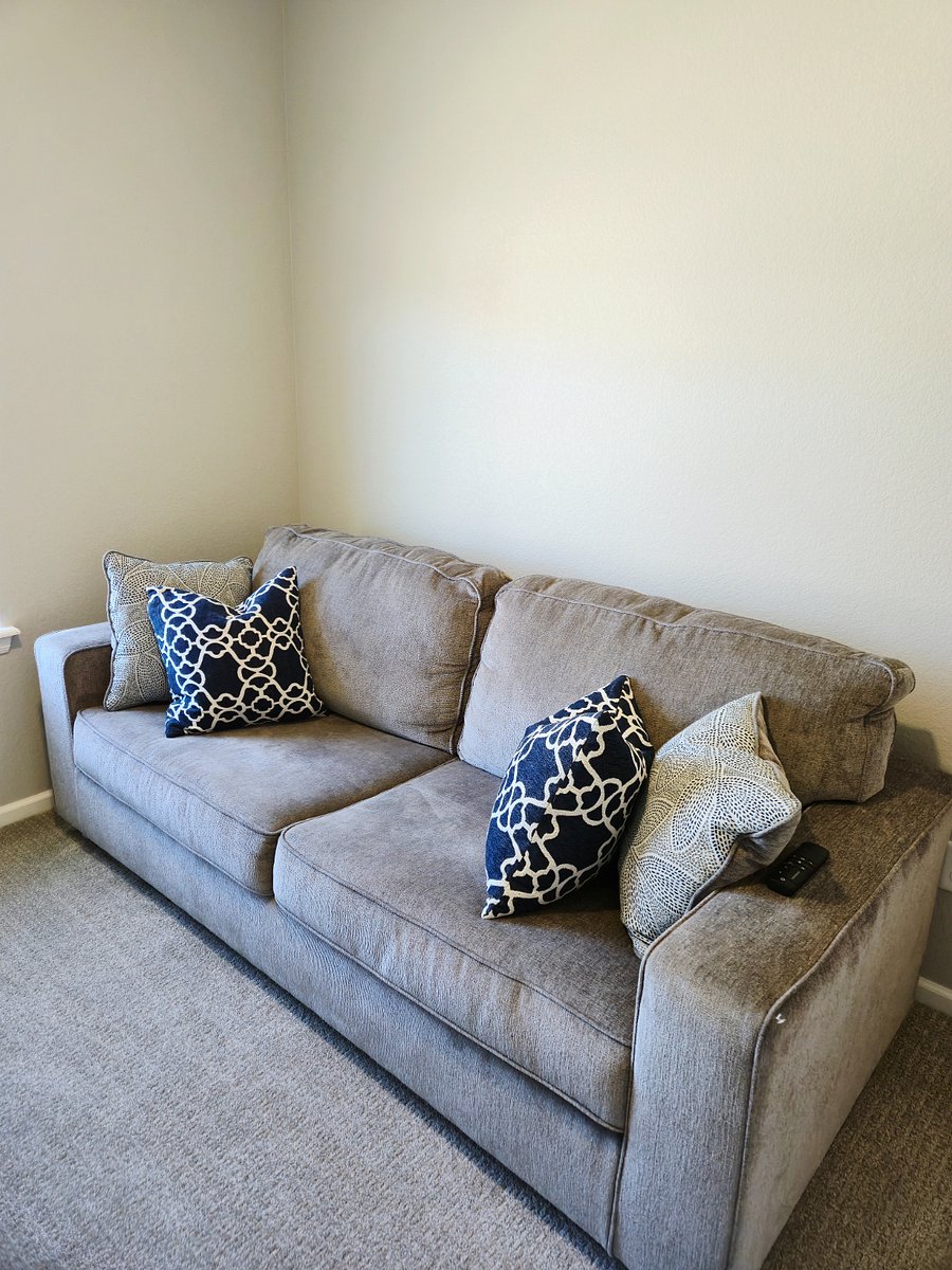Extra living space with pull-out couch
