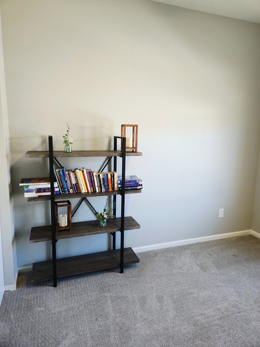 Bookshelf in extra living space