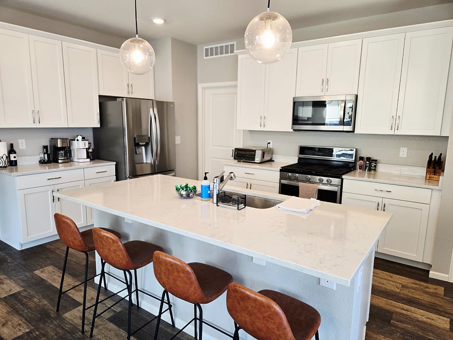 Fully stocked kitchen