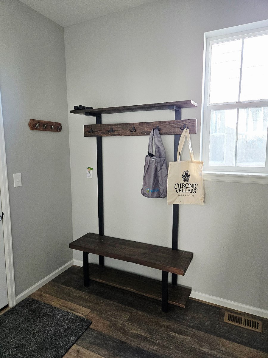 Laundry room coat rack