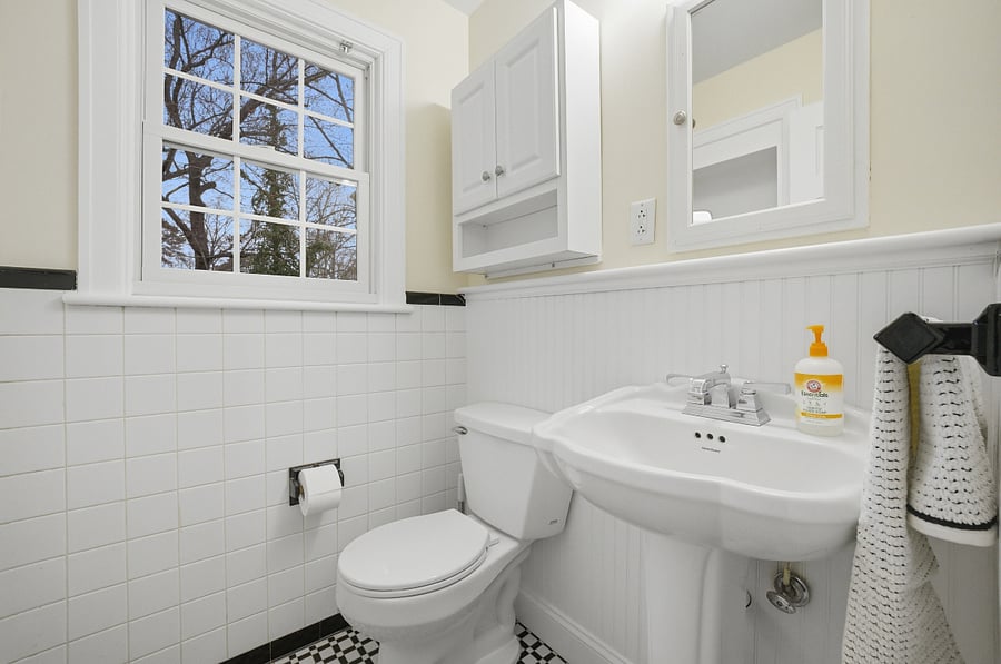 Half bath upstairs