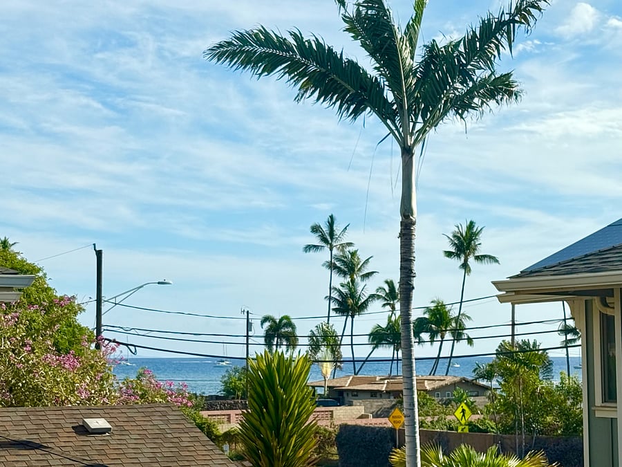 Ocean view from second bedroom