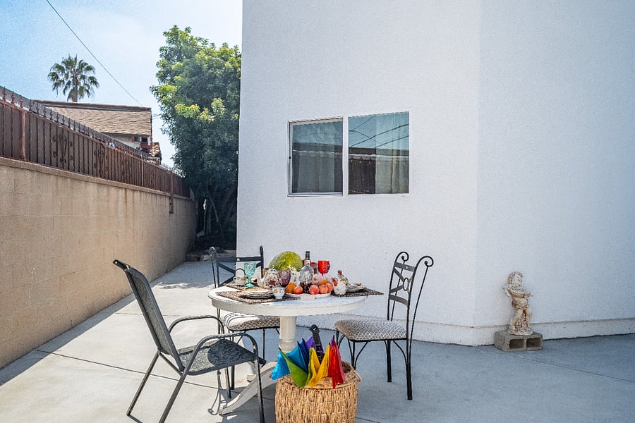 Trade your desk for this sun-drenched dining set. Vacation mode starts the moment you step outside