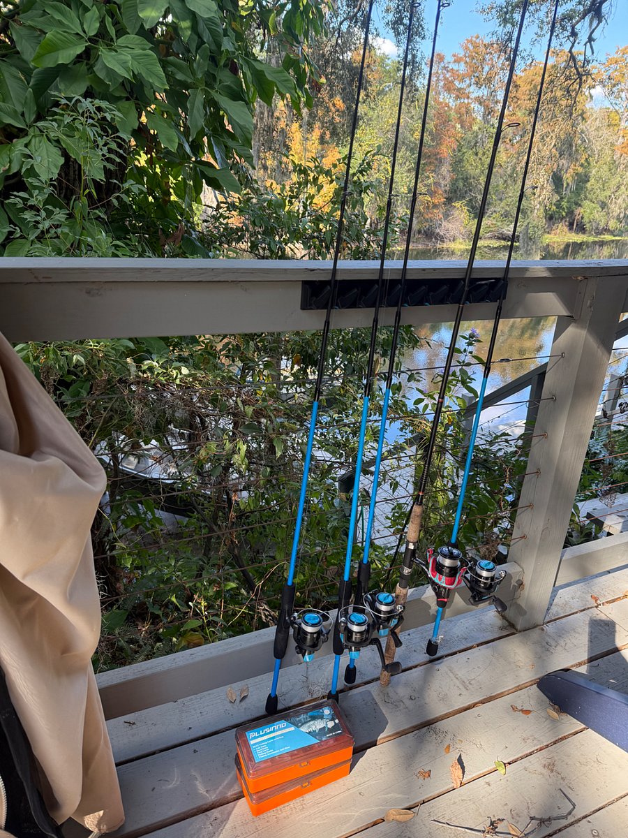 Fishing poles provided 