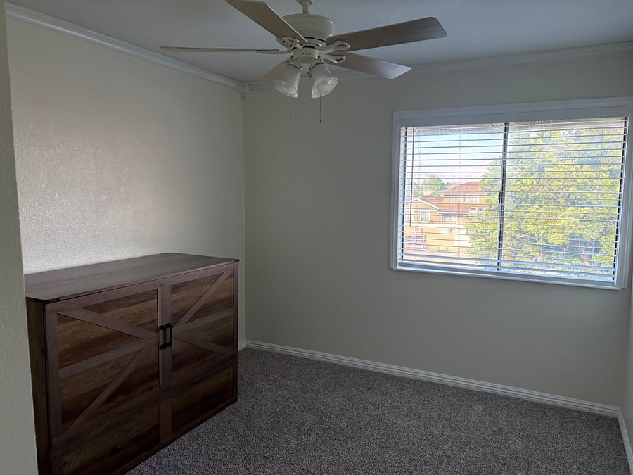 Third bedroom with full size Murphy bed. (Desk pending but will be placed shortly)