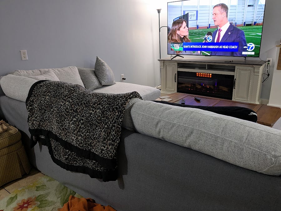 smart TV in game room
