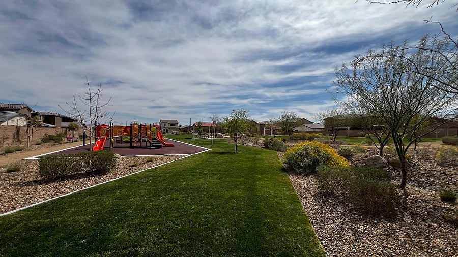 Subdivision own park, with  kids playground and dog park area.