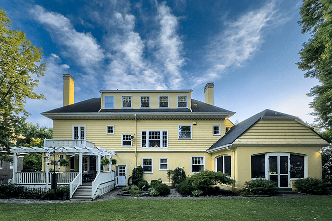 Rear view of house