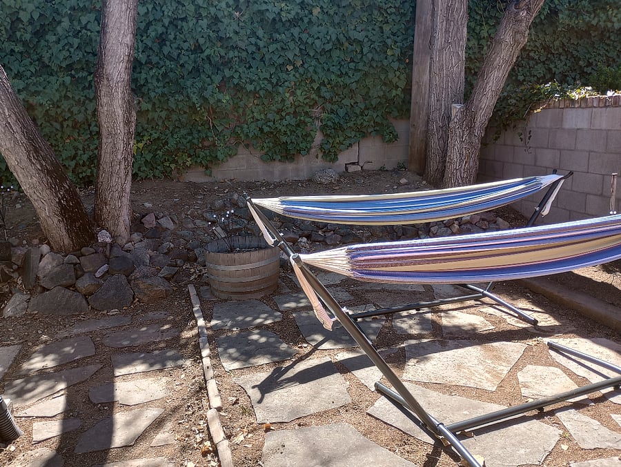 Hammocks to relax in