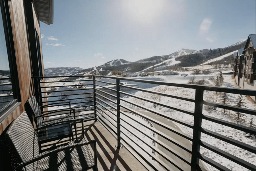 Balcony in One Bedroom with Views of Jordanelle and Deer Valley