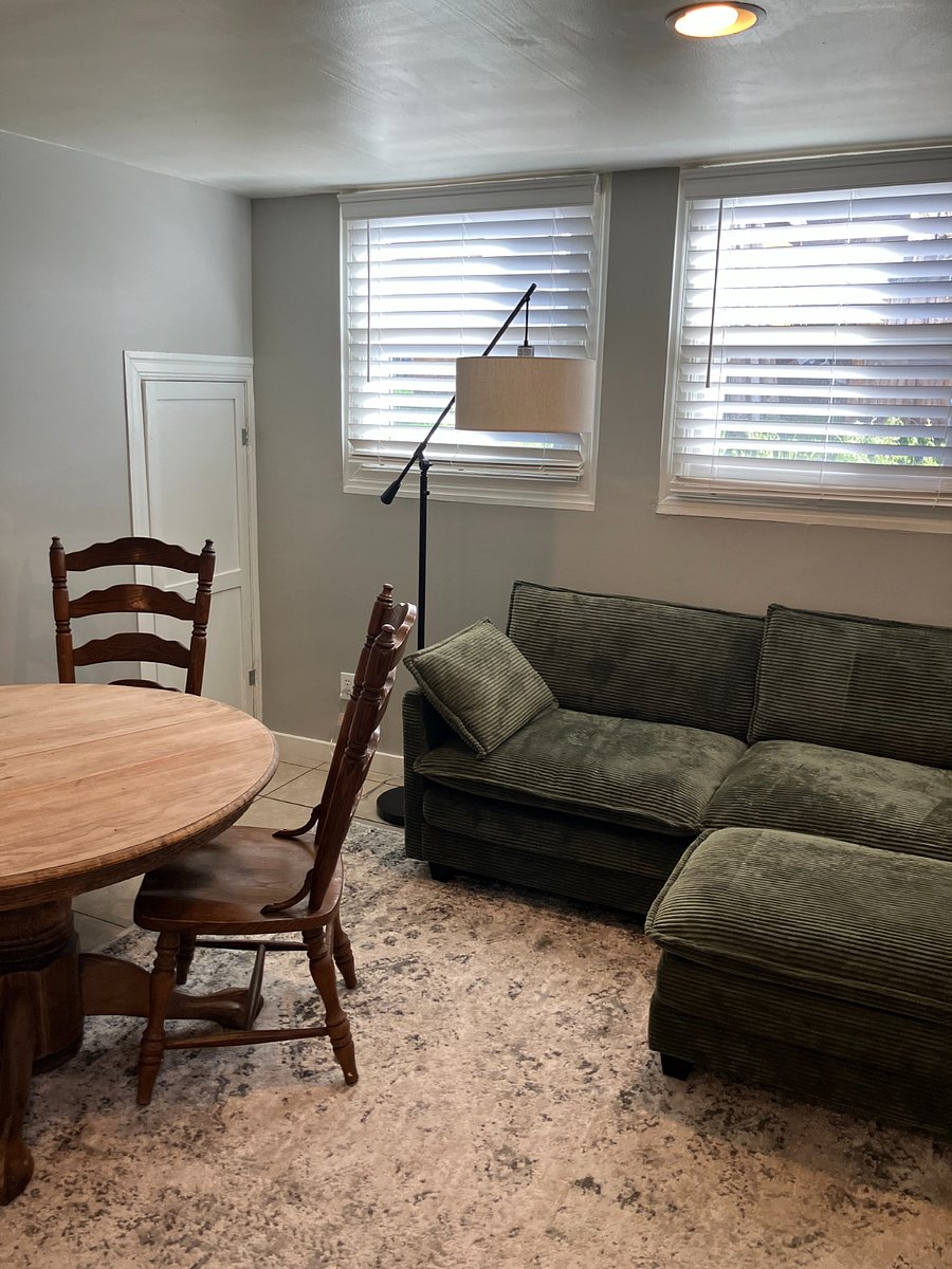 Living space has a small under the stairs closet for storing larger items. A large closet in the hallway with rod can be a closet for hanging longer items.