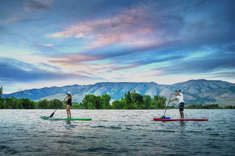 Cool off at Pineview Reservoir --only 25 minutes away in the beautiful Ogden Valley with views of Snowbasin Resort.