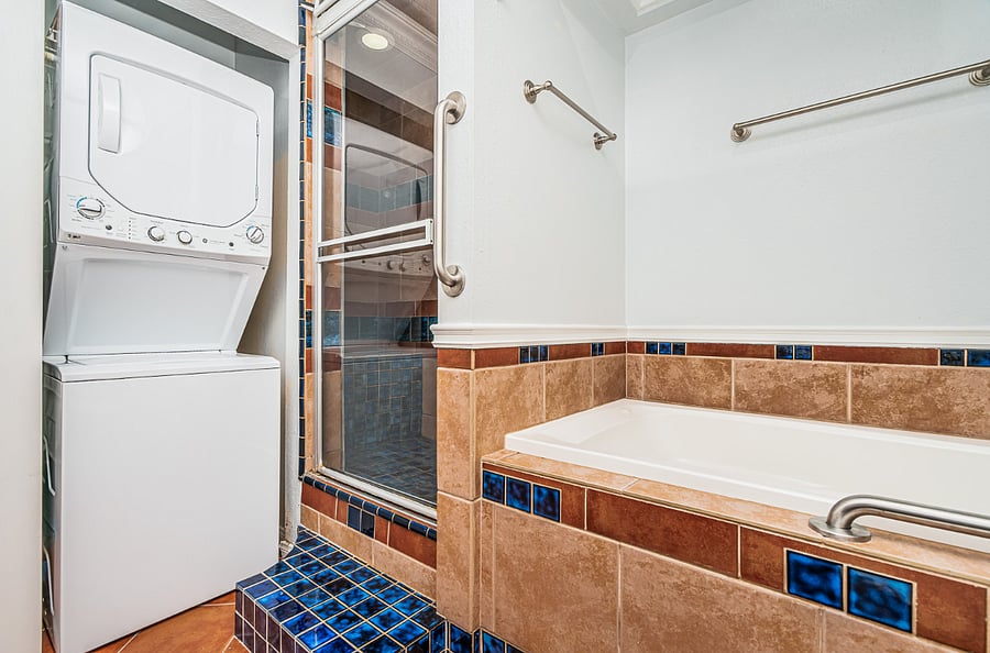 Washer and Dryer, Steam Shower