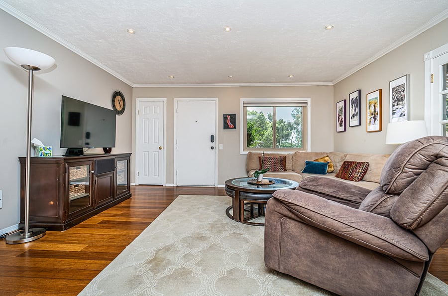 Large 50" Smart TV in Living Room