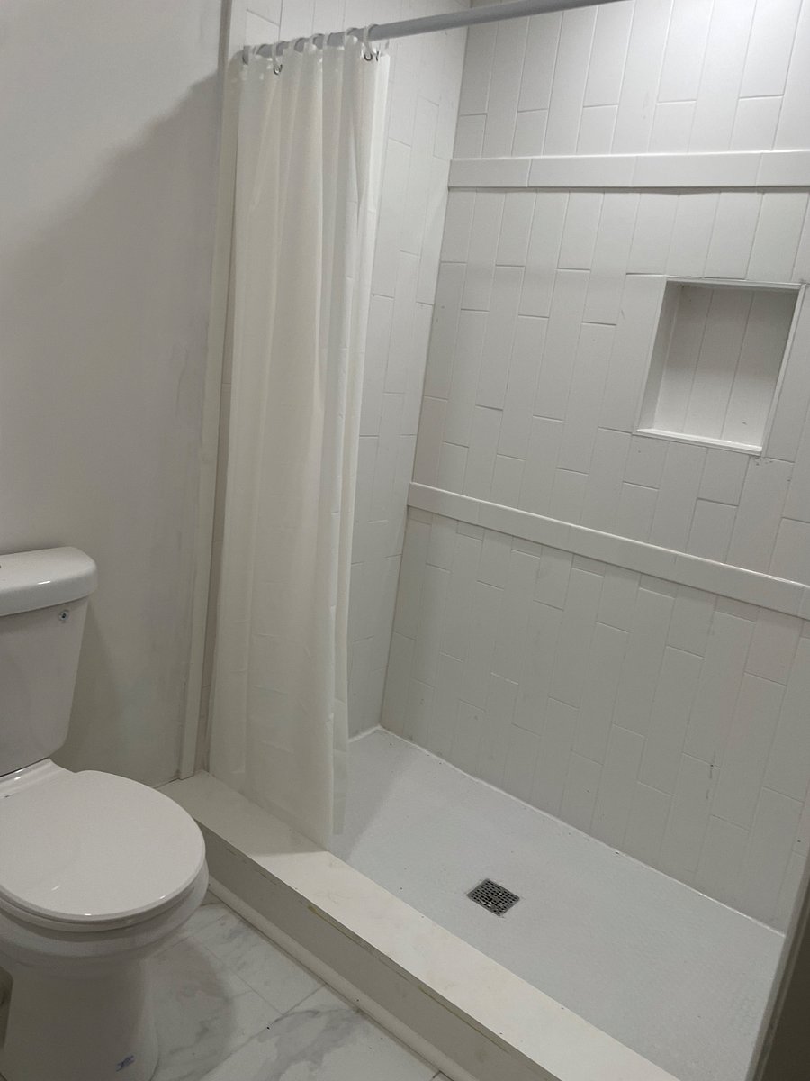 downstairs bathroom, walk in shower