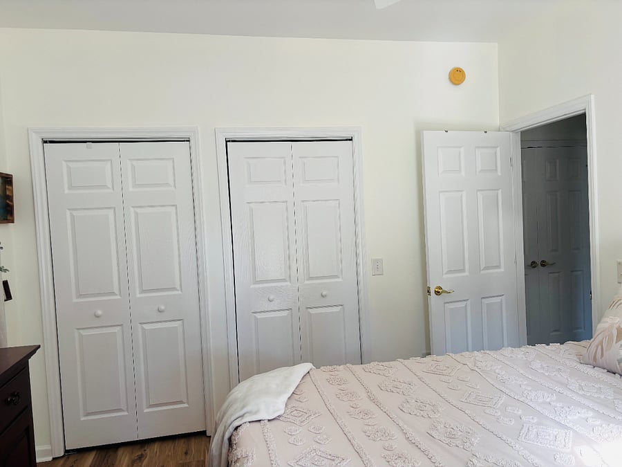 Two spacious closets in the master bedroom. 1 shared laundry day per week, message us!
