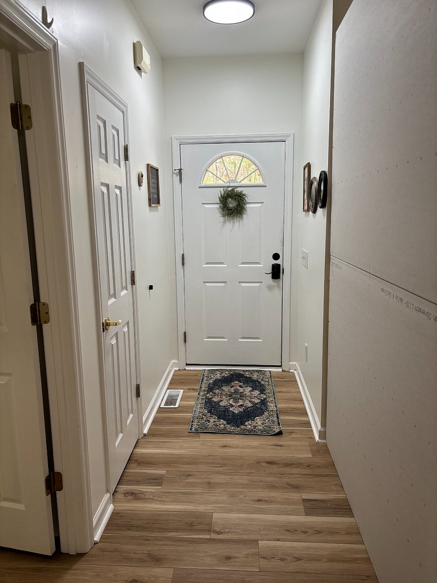 Shared entryway with your personal coat & shoe closet on the left in this picture