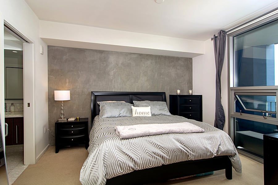 master bedroom with king bed