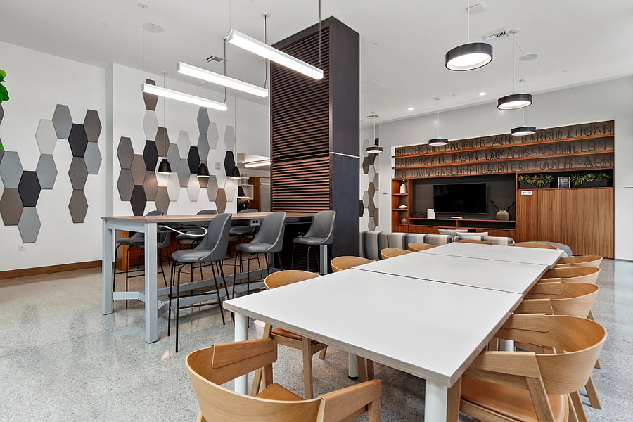5th inning Lounge seating area. This is a common area space shared by all ICON residents. 