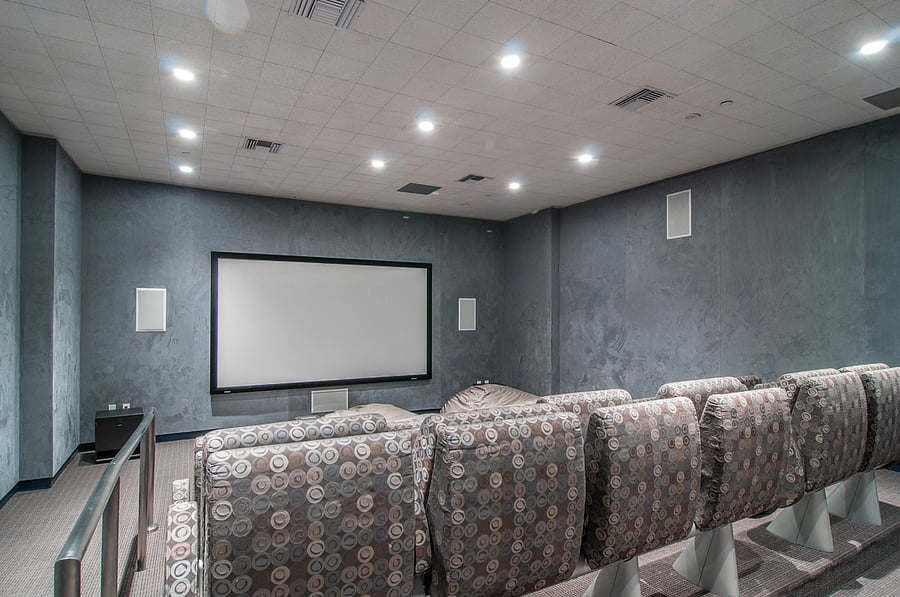 Media Room- Big Screen TV viewing room. This is a common area space/amenity but you cannot used it without reserving it in advance through me (your agent) and getting approval from the HOA in advance.