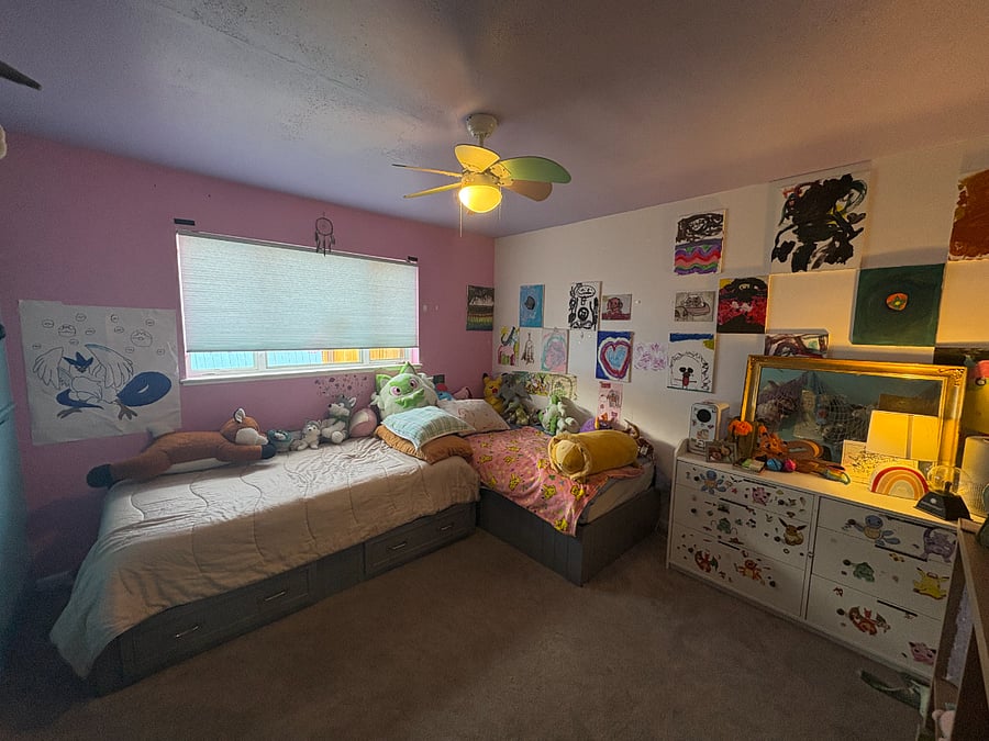 2nd Bedroom - two twin beds (Pottery Barn). We will remove the kids stuff for you.