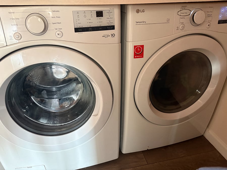 new and very large washer/dryer set!