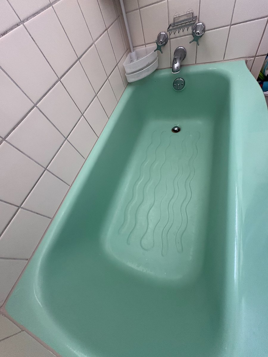 newly refinished porcelin bath tub!