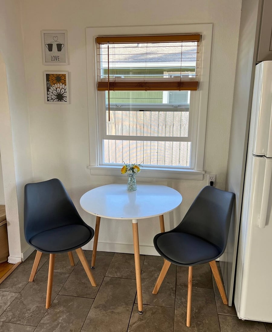 kitchen seating area for two