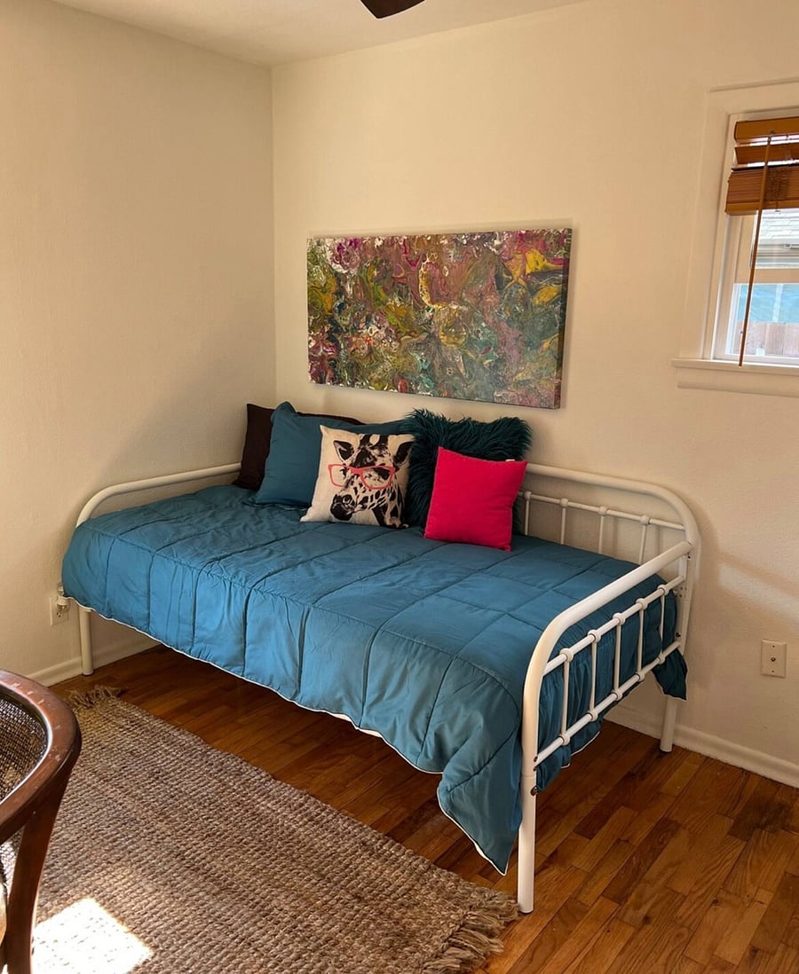 Second bedroom / office space, featuring twin daybed