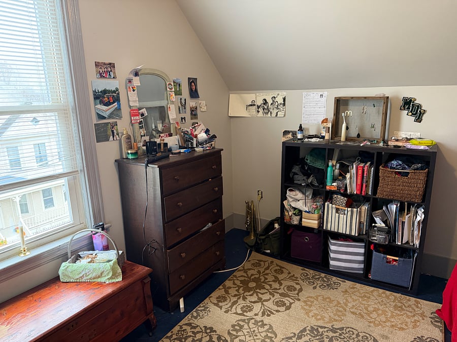 Bedroom photos are shown with prior roommates belongs but all furniture and bedding is included.