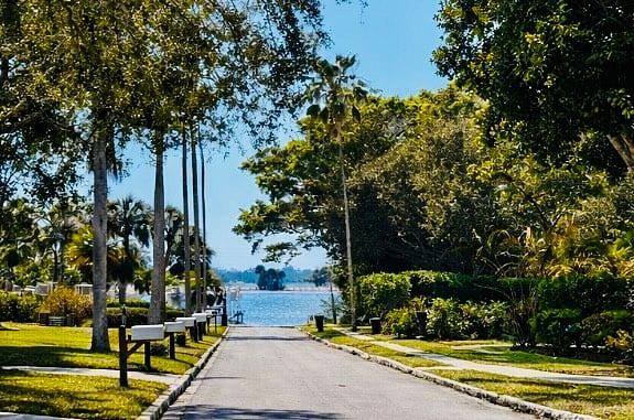 Street view to the bay