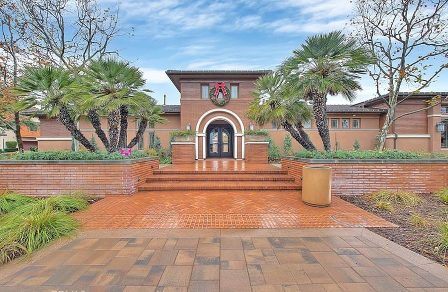 Entrance to community amenities - pool, gym and general use room.
