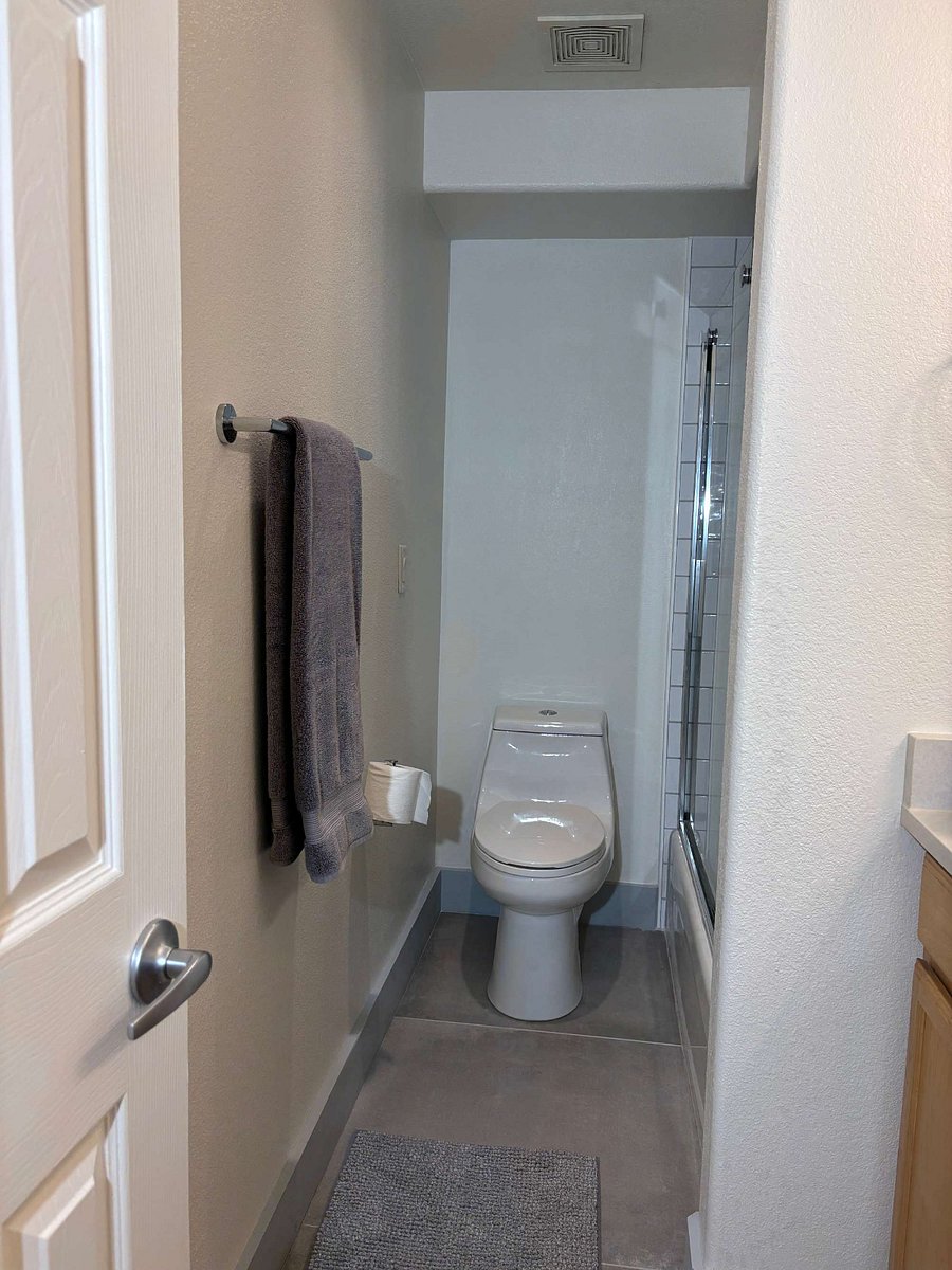 View into bathroom