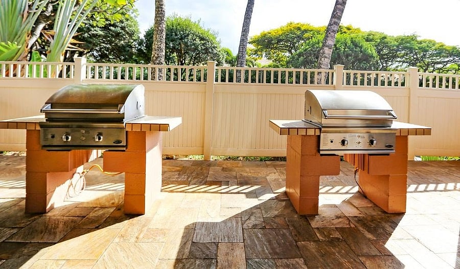 Lower Pool BBQ Grills