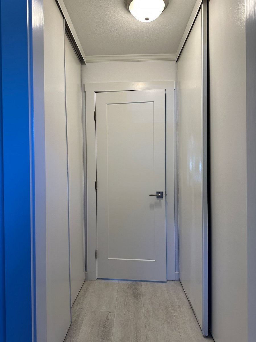 2 full oversized closets on each side of hallway provide a lot of storage.