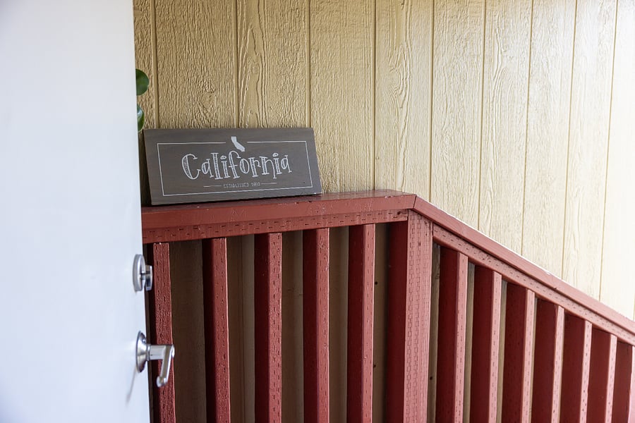 Rear door access.