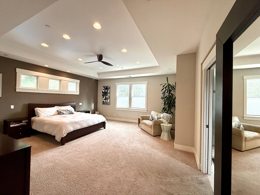 spacious primary suite.